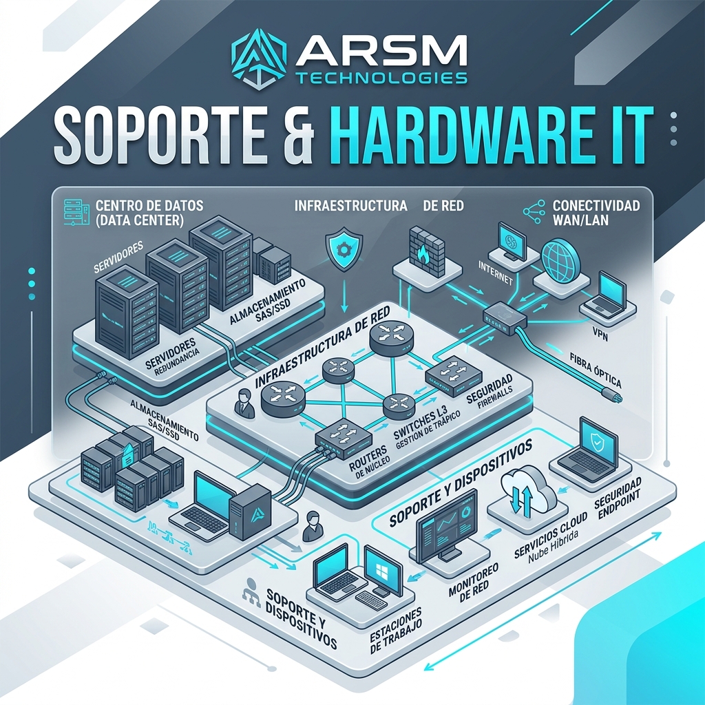 Soporte de Hardware e Infraestructura IT en Español
